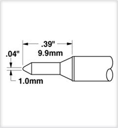 Metcal CVC-6CN0010S Soldering Cartridge, Conical, 1mm, 600 Series