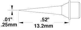 Metcal CVC-7CN0003A Soldering Cartridge, Conical, 0.25mm x 13.5mm Long Groove, 700 Series