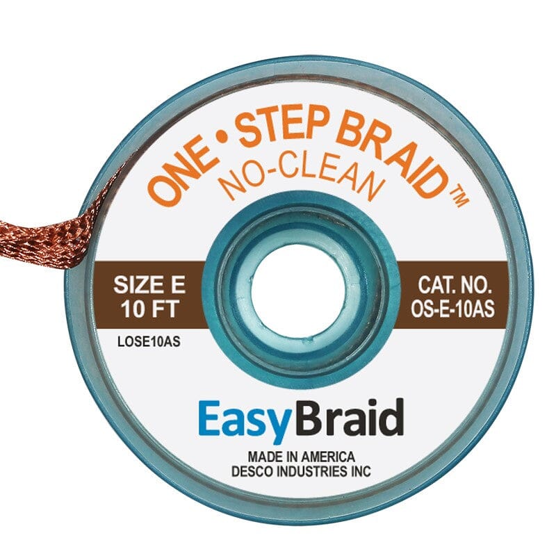 One-Step Desoldering Braid, 0.125 wide x 10', Anti-Static