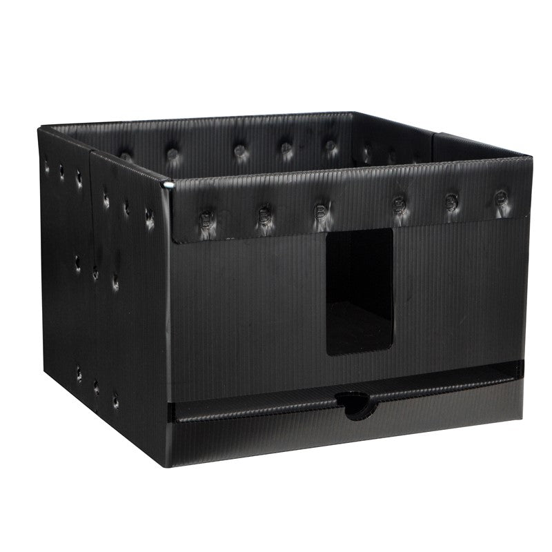 PLASTEK ESD REEL STORAGE CONTAINER 37569, 13 INCH VERTICAL – SMT Supplies