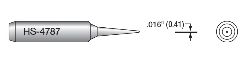 Plato HS-4787 Conical Micro Soldering Tip 0.41mm, Pack of 10