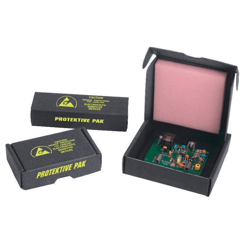 shipping electronic components in protective packaging box