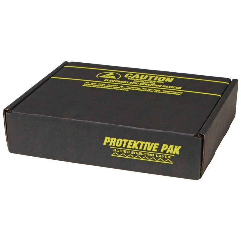 PROTEKTIVE PAK 37036 CIRCUIT BOARD SHIPPER W/ BLACK FOAM, 10-1/2 X 8-1/2 X 2-1/2 IN