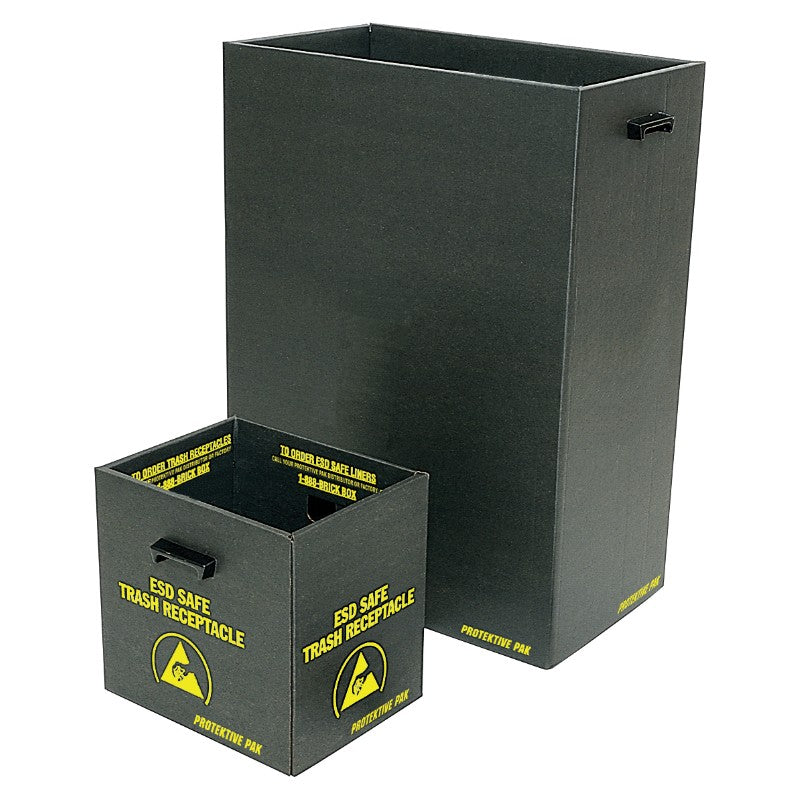 PROTEKTIVE PAK 37811 TRASH RECEPTACLE, BOX ONLY 13-1/2 x 12 x 13-1/4 IN