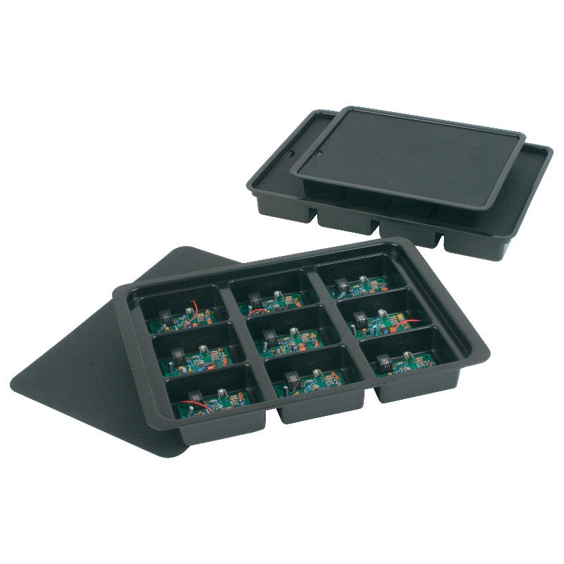 PROTEKTIVE PAK 39202 TRAY, KITTING 14-3/8x10-1/8x1- 3/4 12 CELL 3 x 3 x 1-1/4