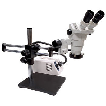 Scienscope SZ-PK5D-AN Binocular Microscope with Dual Boom Stand & Fiber Optic Ring Light