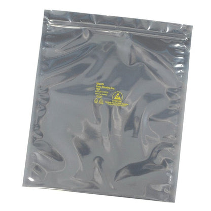 SCS Static Shield Bag, 1000 Series Metal-In Zip Close, 2x3, 100 EA
