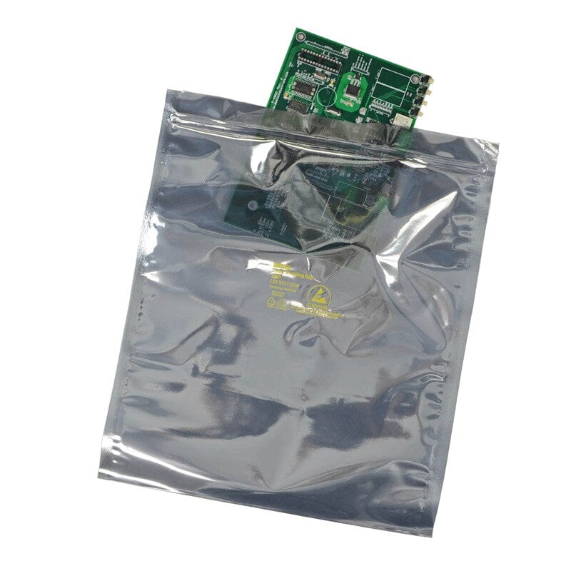 SCS Static Shield Bag, 1000 Series Metal-In Zip Close, 2x3, 100 EA