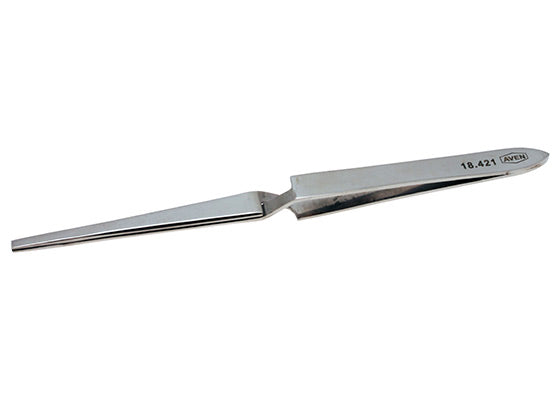 Self-Locking Tweezers, Straight Wide Tips 6-1/2"