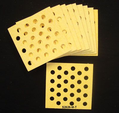 Solder Soakers 2.6" X 2.6" Multi Hole, 10 Pack