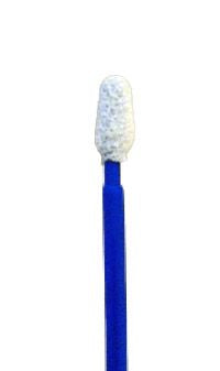 Swab, 6" blue plastic shaft, Foam Tip 3/8" D, 1" L