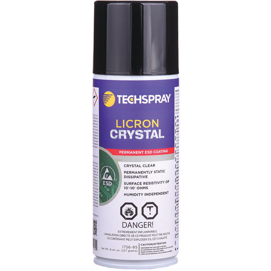 Techspray 1756-8S Licron Crystal ESD-Safe Coating, 8 oz. Aerosol