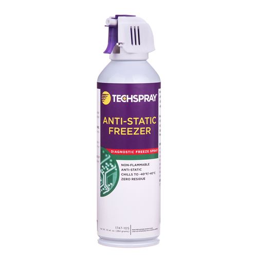 Techspray Anti-Static Freeze Spray, 10 oz