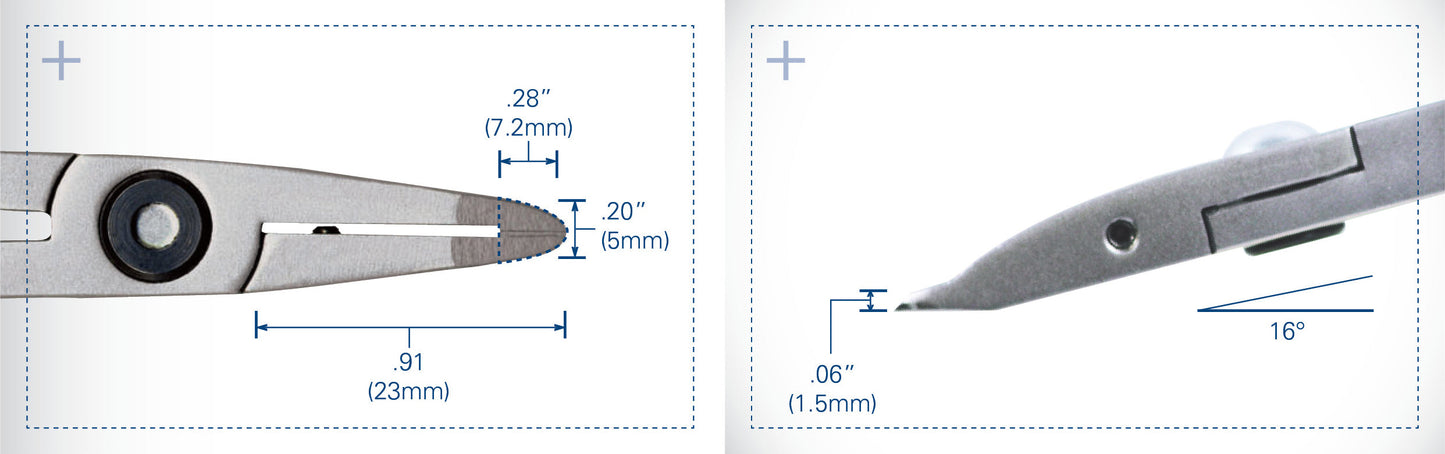 Tronex 5070 Small Tip Cutter, Razor Flush, Standard Handle