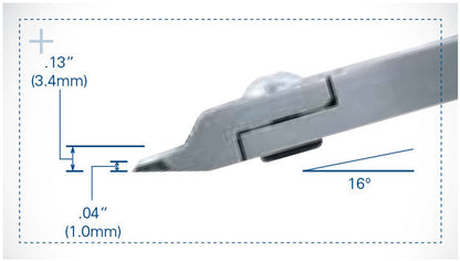 Tronex 5122 Oval Relief Head Cutter, Flush, Standard Handle