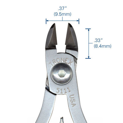 Tronex 5122 Oval Relief Head Cutter, Flush, Standard Handle