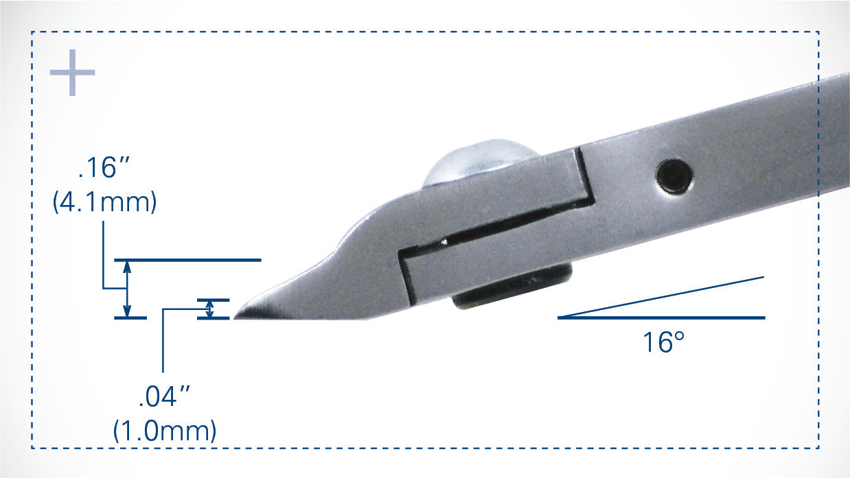 Tronex 5313 Mini Oval Head Cutter, Razor Flush, Standard Handle