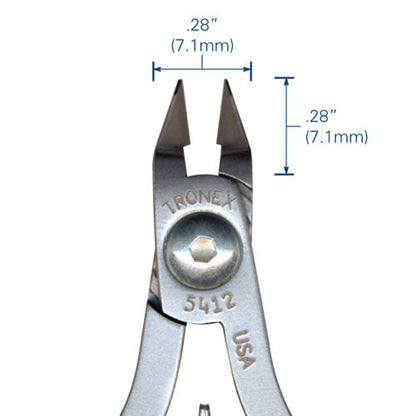 Tronex 7421 Mini Taper Relief Head Cutter, Semi-Flush, Long Ergonomic Handle