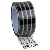 WESCORP ESD TAPE, CLEAR W/ SYMBOLS, 2INx72 YDS, 3 IN CORE